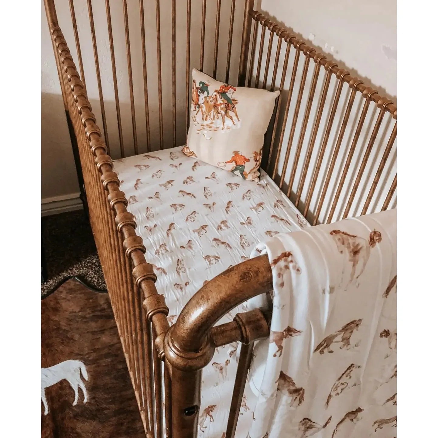 Wild Pony Bamboo Crib Sheet