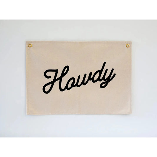 Howdy Canvas Banner