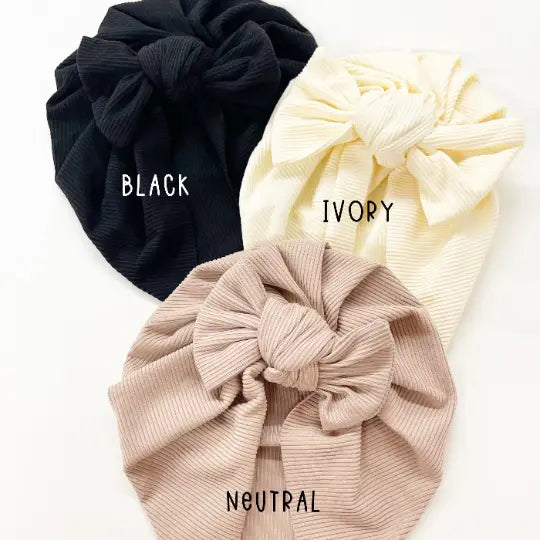Ribbed Baby Turban